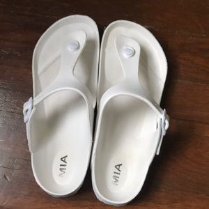 MIA white sandals